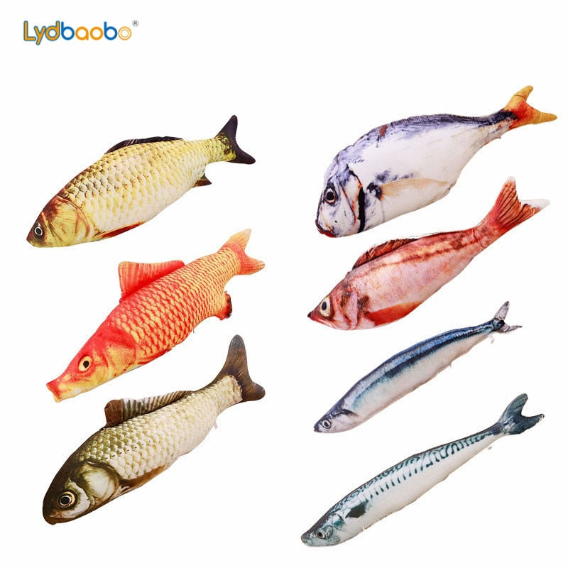 1pc Funny Simulation Fish Plush Toy Stuffed Fish Carp Plush Animal Toys Pet Cat Dog Toy Baby Kids Room Decor Birthday Gift