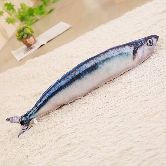 1pc Funny Simulation Fish Plush Toy Stuffed Fish Carp Plush Animal Toys Pet Cat Dog Toy Baby Kids Room Decor Birthday Gift