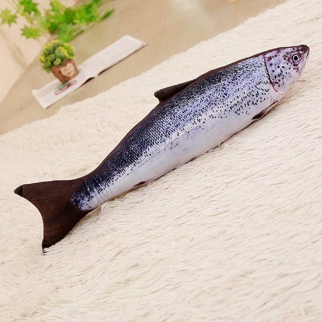 1pc Funny Simulation Fish Plush Toy Stuffed Fish Carp Plush Animal Toys Pet Cat Dog Toy Baby Kids Room Decor Birthday Gift