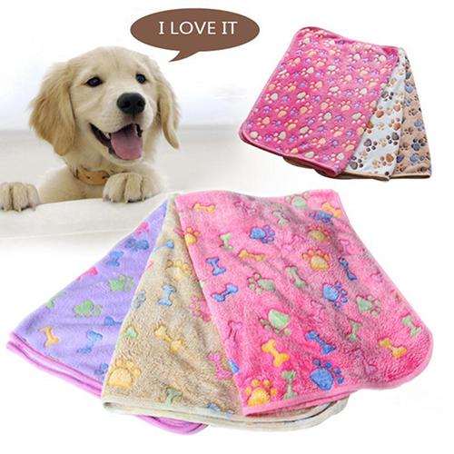 Winter Warm Soft Print Flannel Cotton Mattress Dog Cat Pet Mat Bed Pad Self Heating Rug Thermal Washable Pillow Blanket Cushion