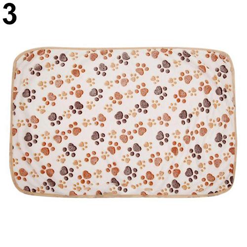 Winter Warm Soft Print Flannel Cotton Mattress Dog Cat Pet Mat Bed Pad Self Heating Rug Thermal Washable Pillow Blanket Cushion