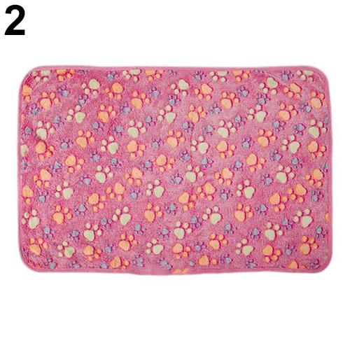 Winter Warm Soft Print Flannel Cotton Mattress Dog Cat Pet Mat Bed Pad Self Heating Rug Thermal Washable Pillow Blanket Cushion