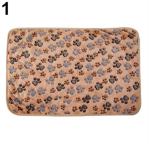 Winter Warm Soft Print Flannel Cotton Mattress Dog Cat Pet Mat Bed Pad Self Heating Rug Thermal Washable Pillow Blanket Cushion