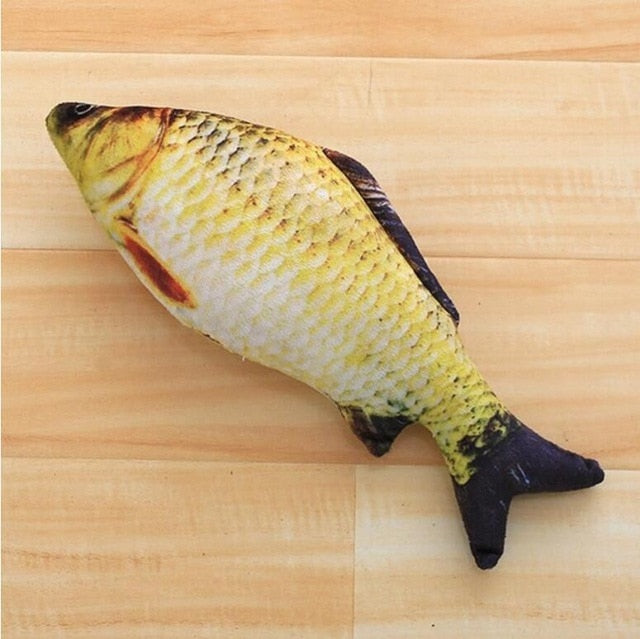 new beautiful artificial pet toy fish plush puppy dog toys cat toys fun pet cat sleeping pillow mint catnip toys 1PCS g666