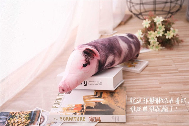 Simulated Big Long Pig Plush Pillow Stuffed Animals Pillows Kids Adults Pets Bolster Funny Sofa Bed Description Friend Gifts