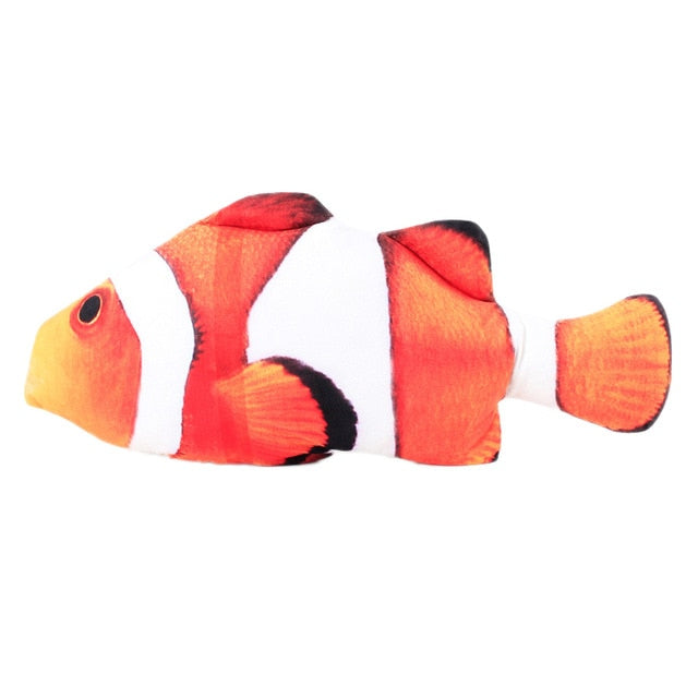 Multi-pattern Funny Lifelike Fish Shape Simulation Pet Cat Kitten Teaser Cute Playing Toy Pillow Doll With Catnip