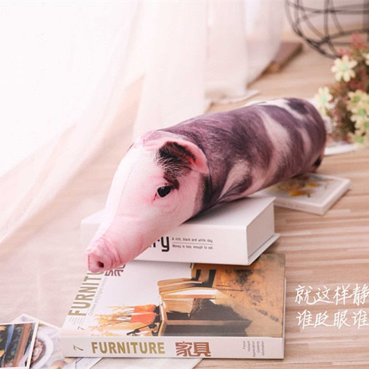 Simulated Sleeping Pig Plush Pillow Animals Stuffed Pillows Kids Adults Pets Bolster Sofa Chair Decor Friend Gift 50/70/90/120cm