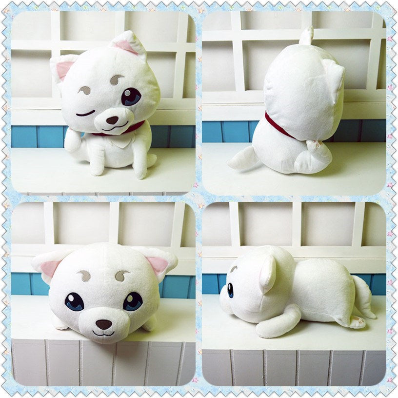 Anime GINTAMA Plush Toys ASadaharu Kagura Pet Figure Doll Just We Mascot 40cm Cosplay Filling Pillow 2 Styles for Gift